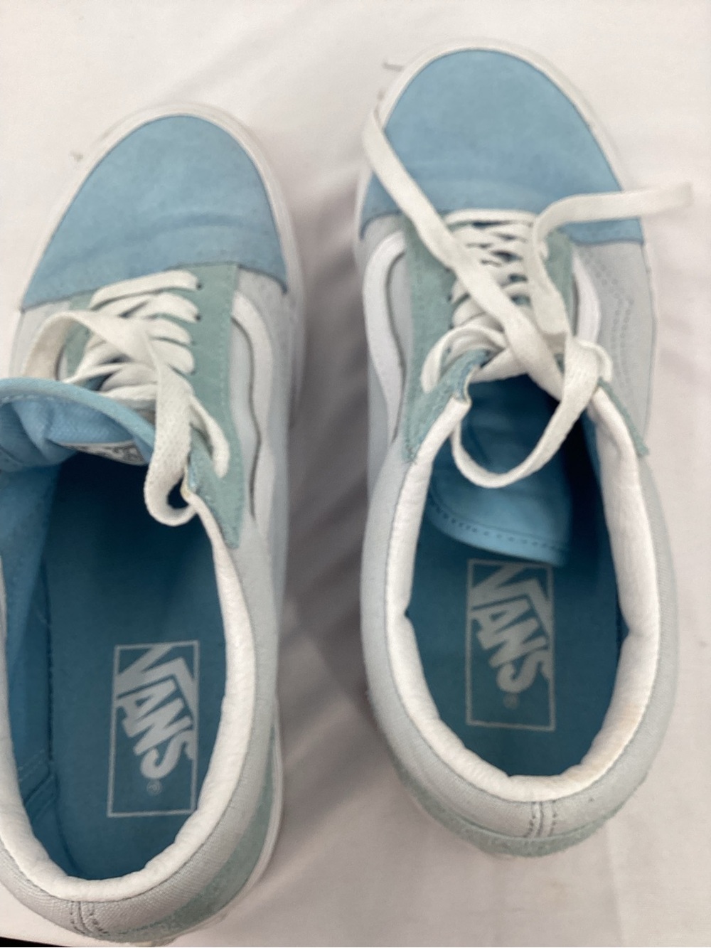 Vans Suede Platform Low-Top Sneakers in Light Blue - Picture 9 of 10